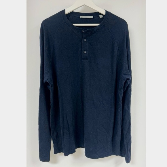 Vince Men’sClassic Long Sleeve Henley.